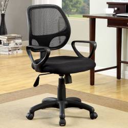 Sherman Office Chair Silver & Gun Metal Finish CM-FC606